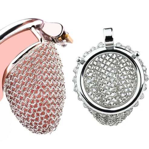 Stainless Steel Mesh Chastity Cage