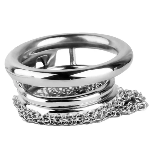 Stainless Steel Mesh Chastity Cage-1