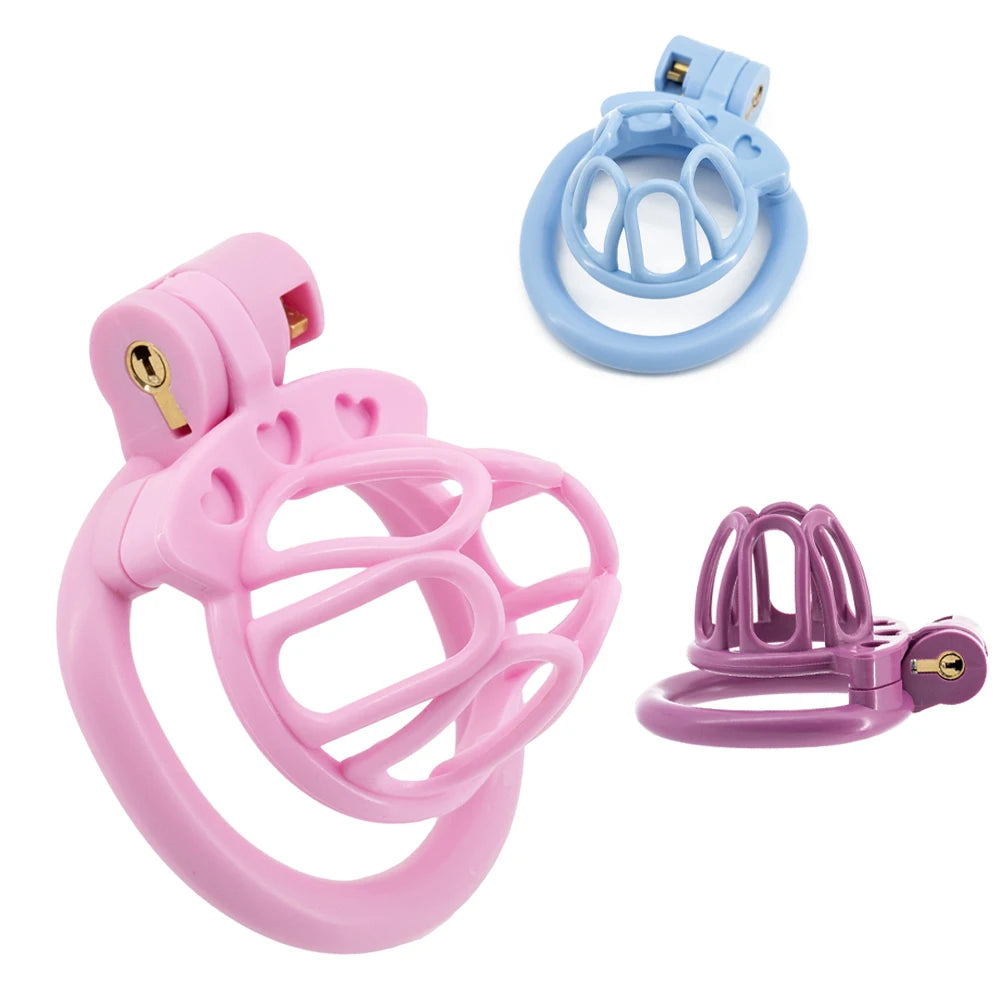 Sissy Keuschheitskäfig mit 4 Ringen