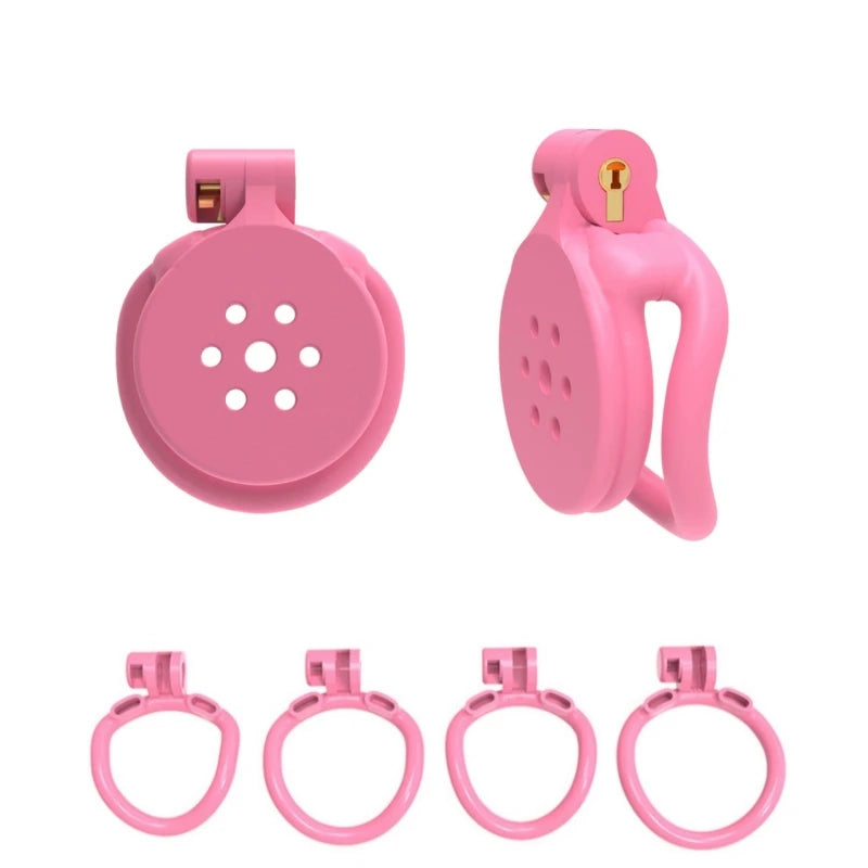 Serrure de chasteté plate rose