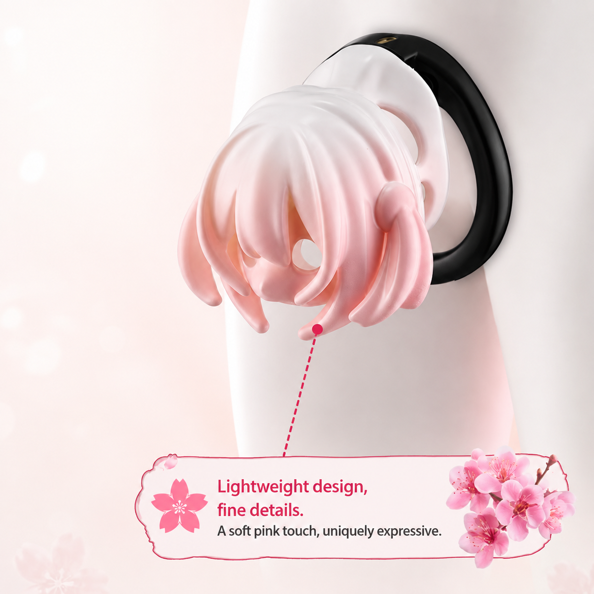 Cherry Blossom ABS Chastity Cage