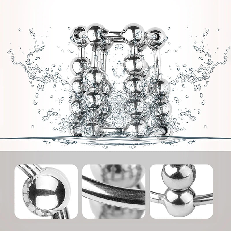 Metal Masturbation Cock Ring