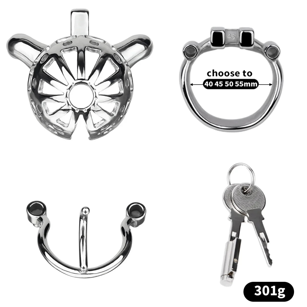 Removable PA Chastity Cage- 8