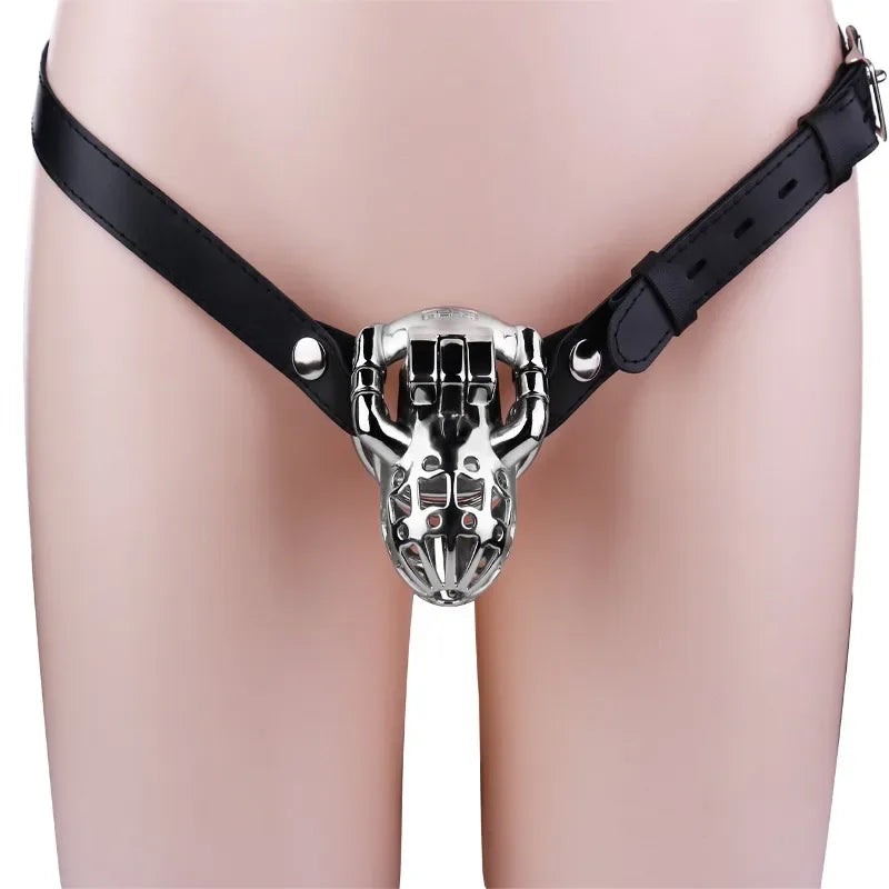 Removable PA Chastity Cage-with belt