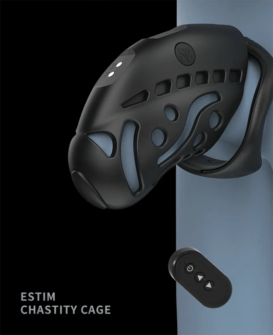 Cage de chasteté vibrante à décharge électrique pour pénis