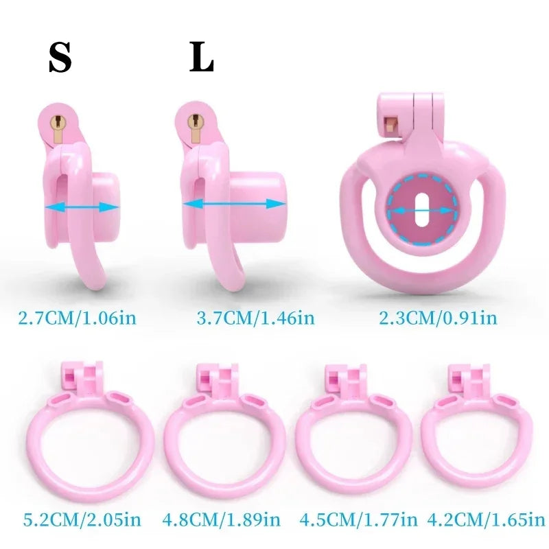Cage de chasteté inversée BDSM Sissy Slave pour homme