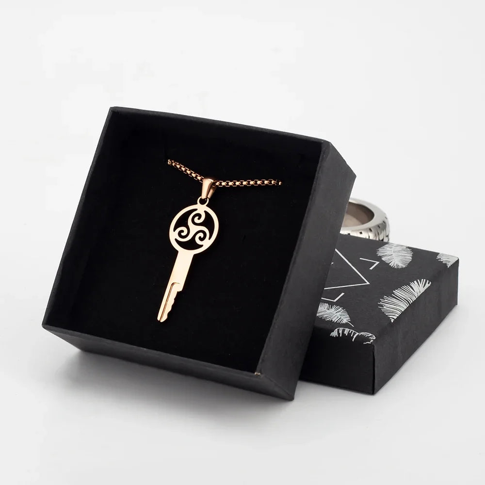 Rotating Chastity Key Necklace