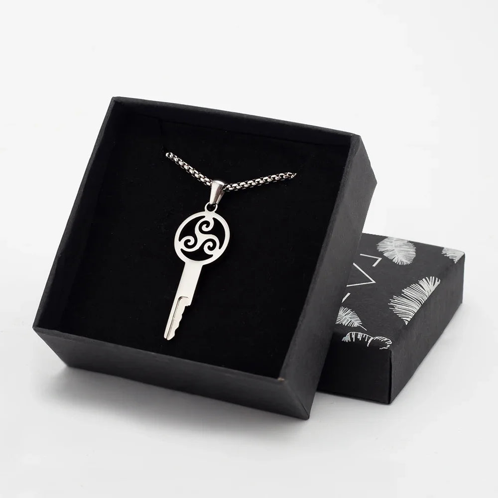Rotating Chastity Key Necklace
