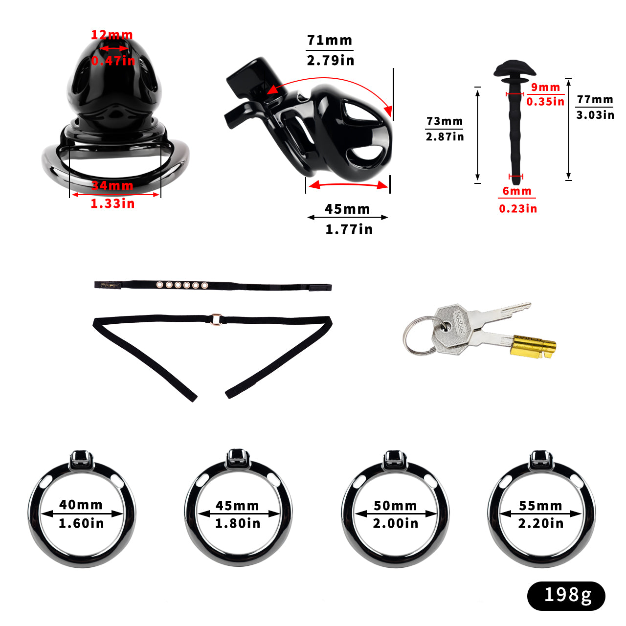 ABS Resin Chastity Lock 7