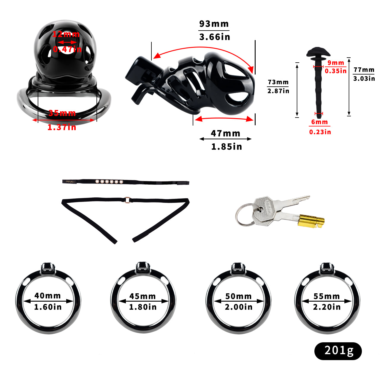 ABS Resin Chastity Lock 8