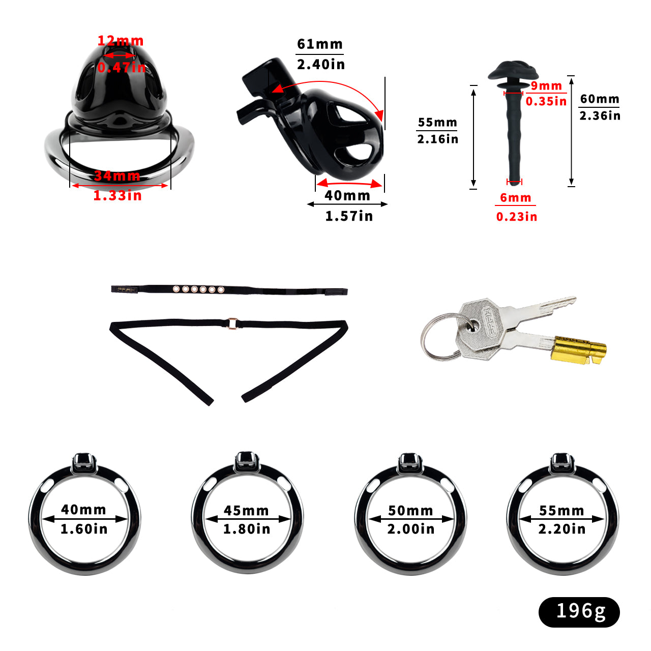 ABS Resin Chastity Lock 6