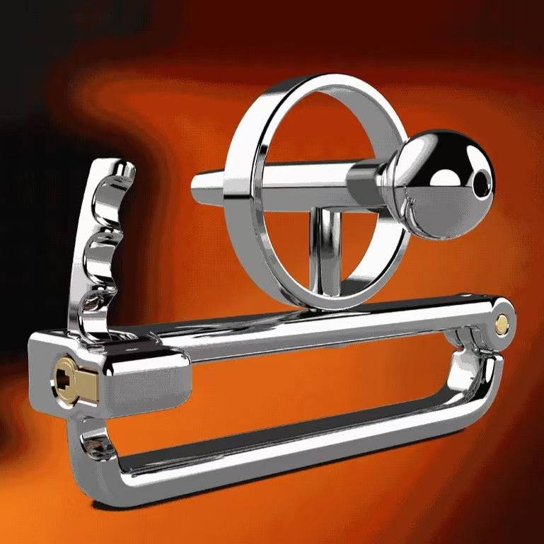 Adjustable Cock Cage With Horse-eye Bars 6