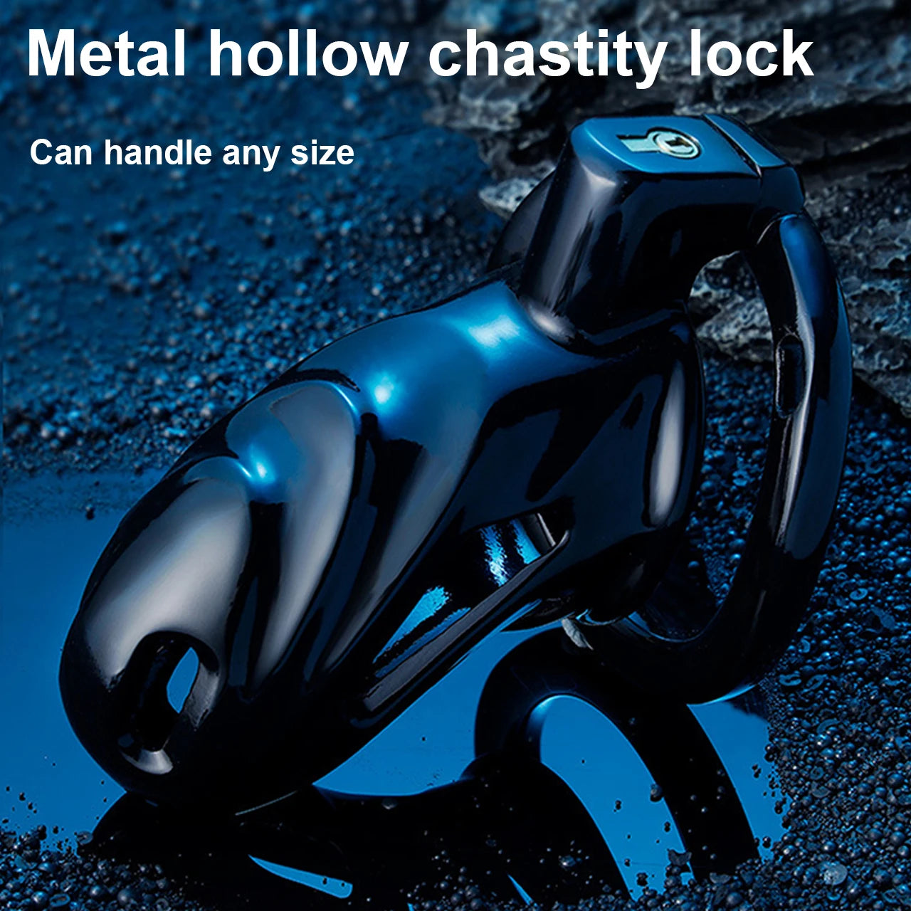 Black Metal Chastity Lock -1