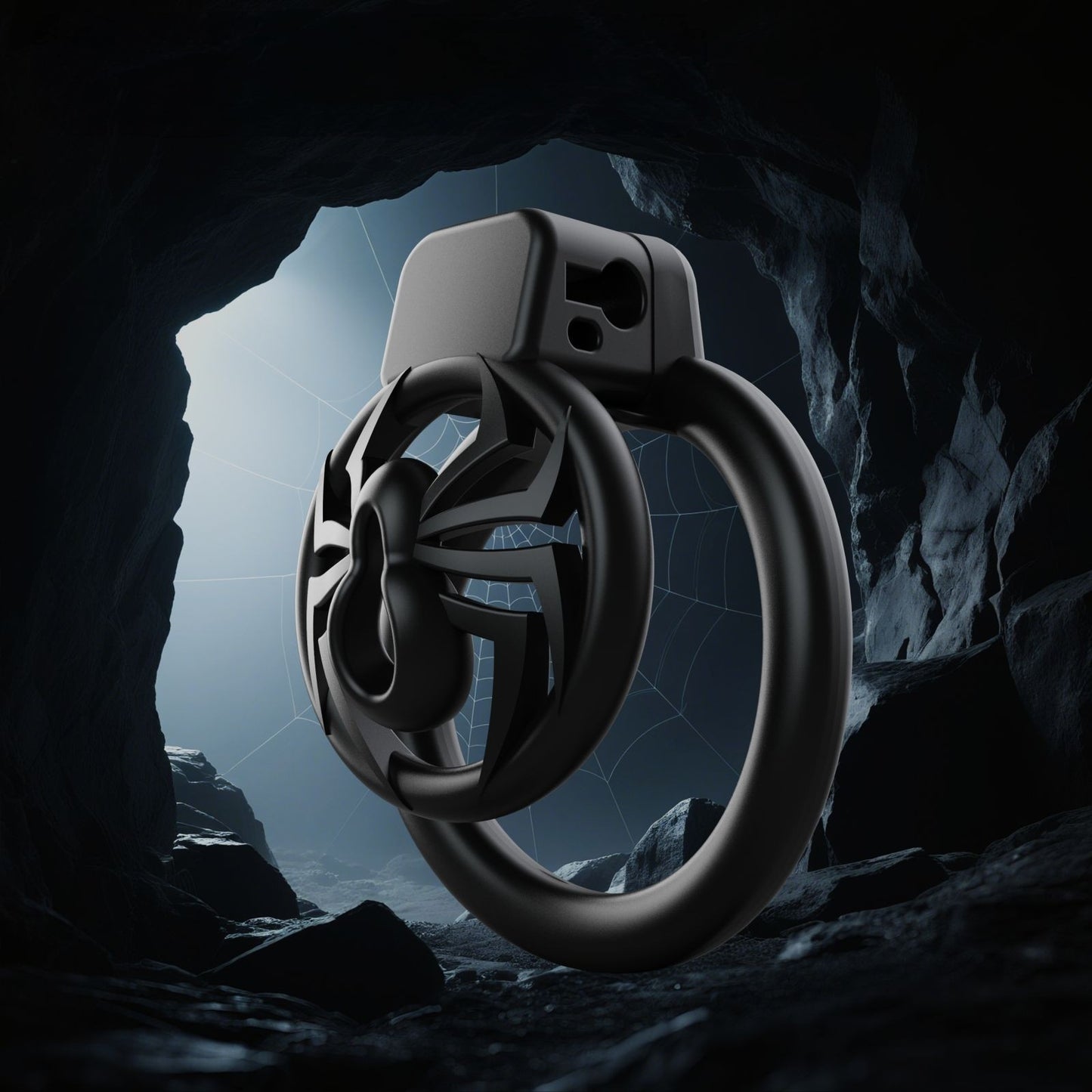 Black Spider CB Chastity Cage