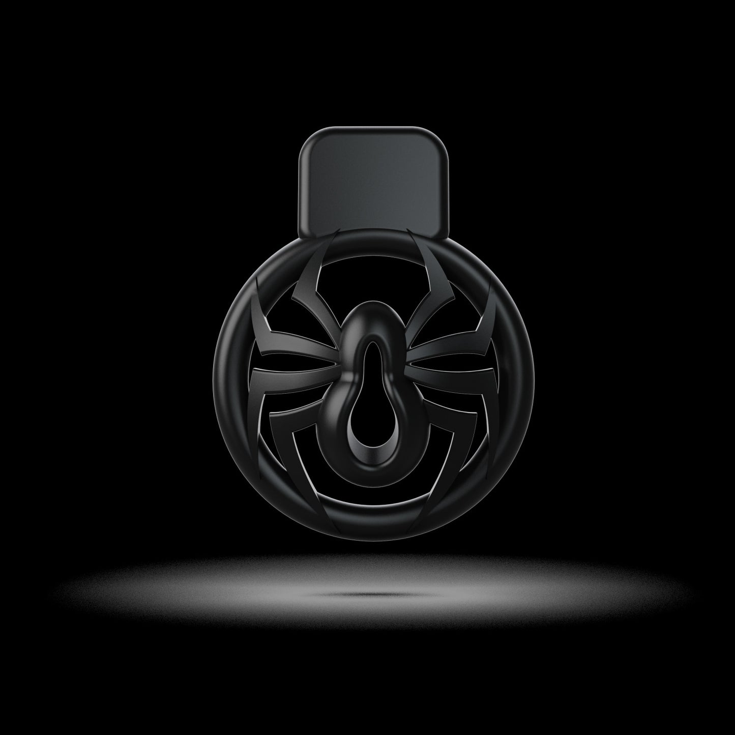 Black Spider CB Chastity Cage 10