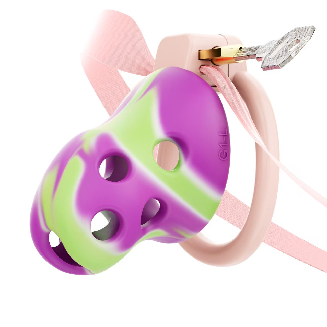 Breathable Soft Rubber Chastity Cage 11