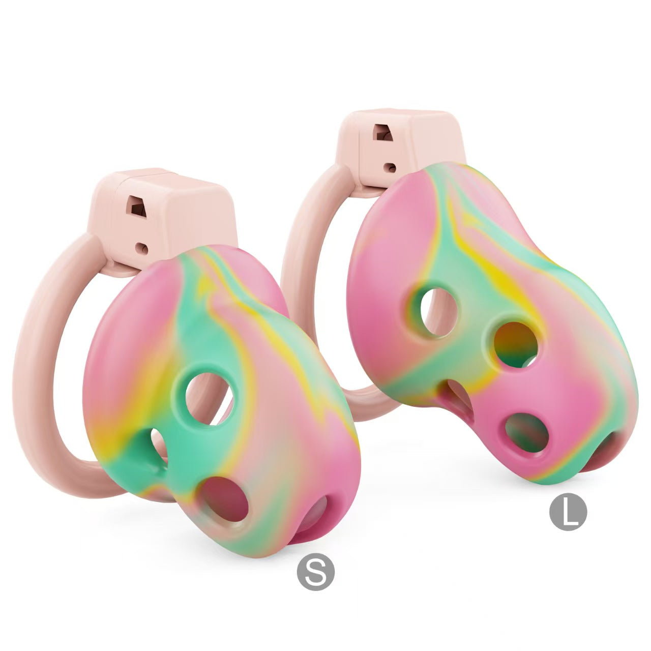 Breathable Soft Rubber Chastity Cage 15