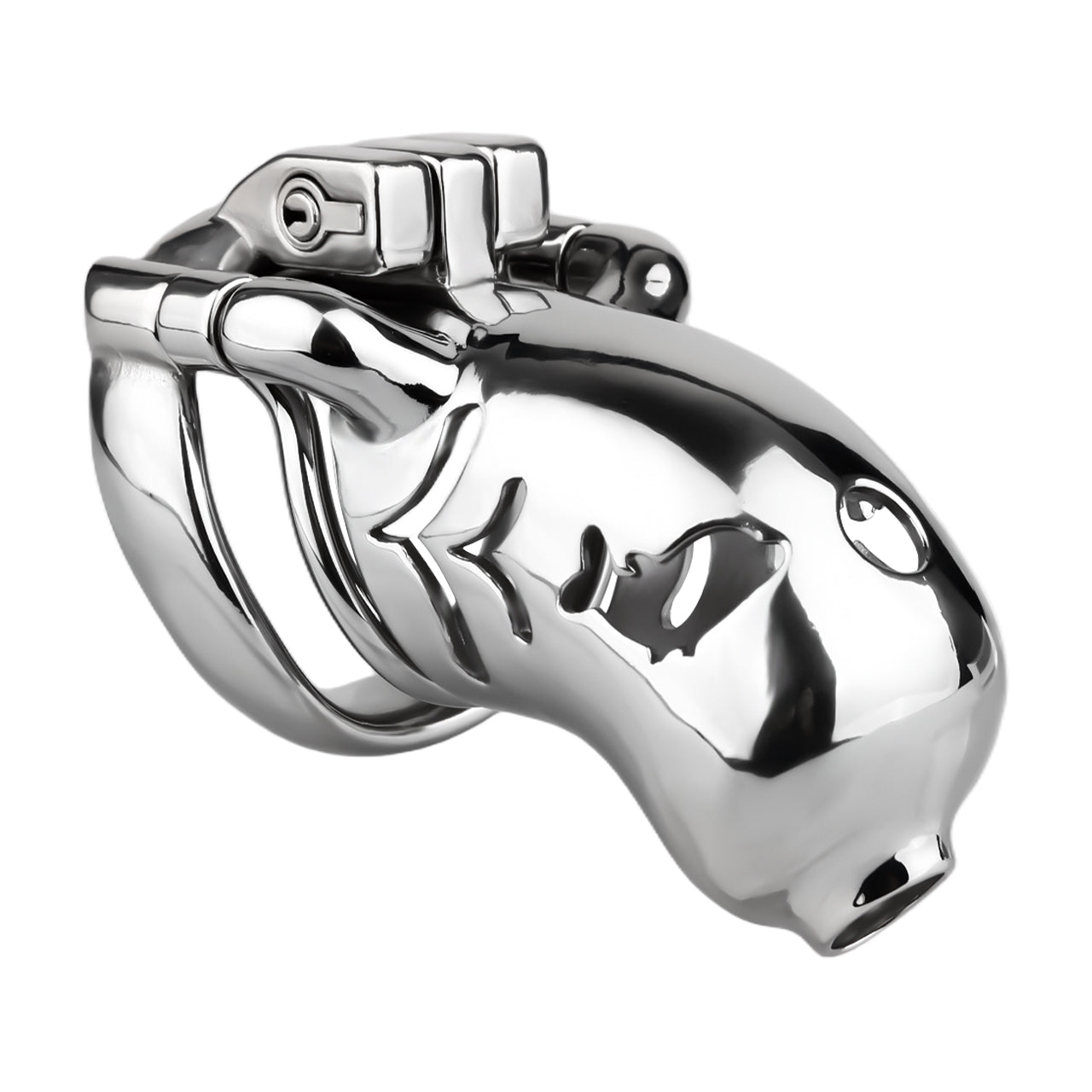 Dolphin Steel Chastity Cage with Anti-ring Removable - 4
