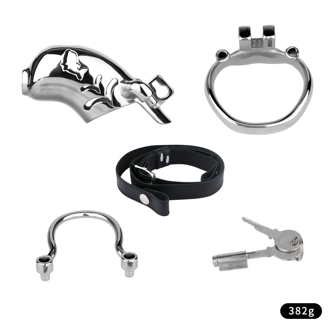 Dolphin Steel Chastity Cage with Anti-ring Removable - 2