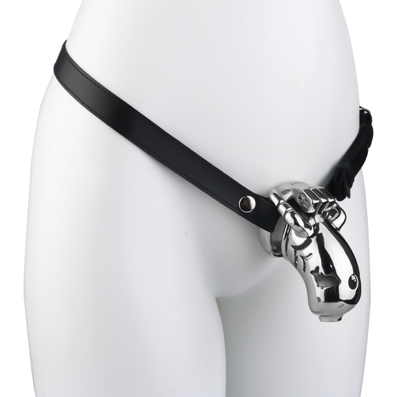 Dolphin Steel Chastity Cage with Anti-ring Removable - 14