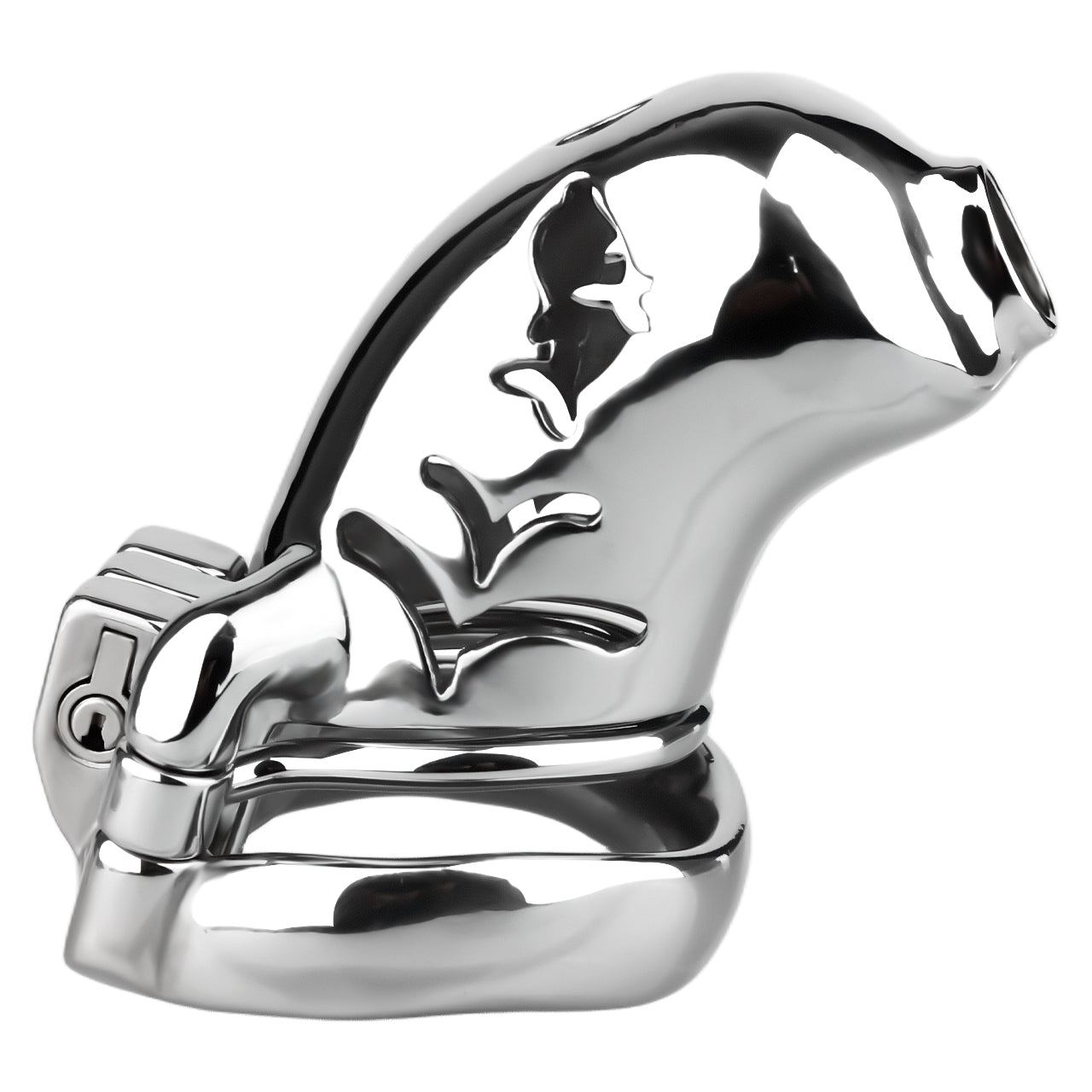 Dolphin Steel Chastity Cage with Anti-ring Removable - 9