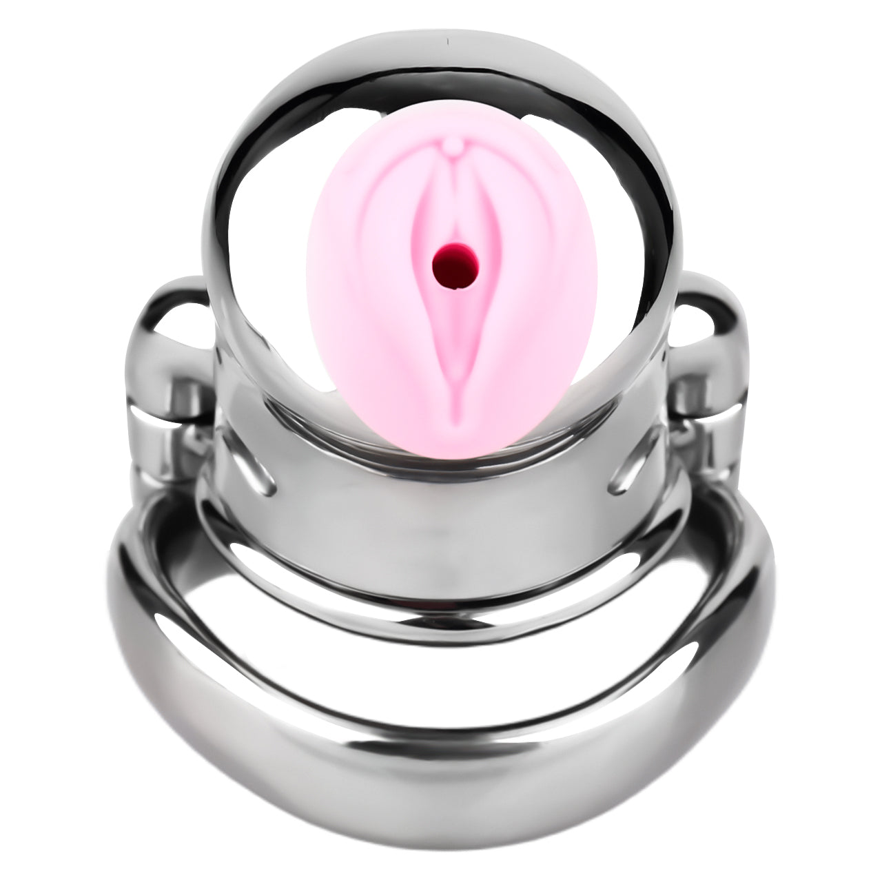 Dolphin Steel Chastity Cage with Anti-ring Removable - 6