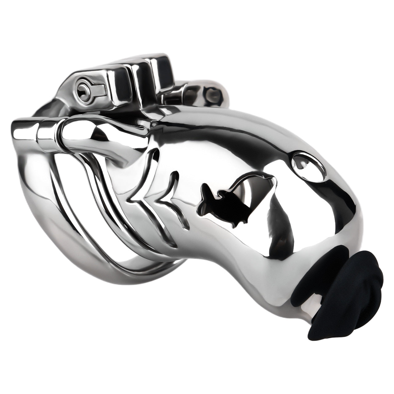 Dolphin Steel Chastity Cage with Anti-ring Removable - 12