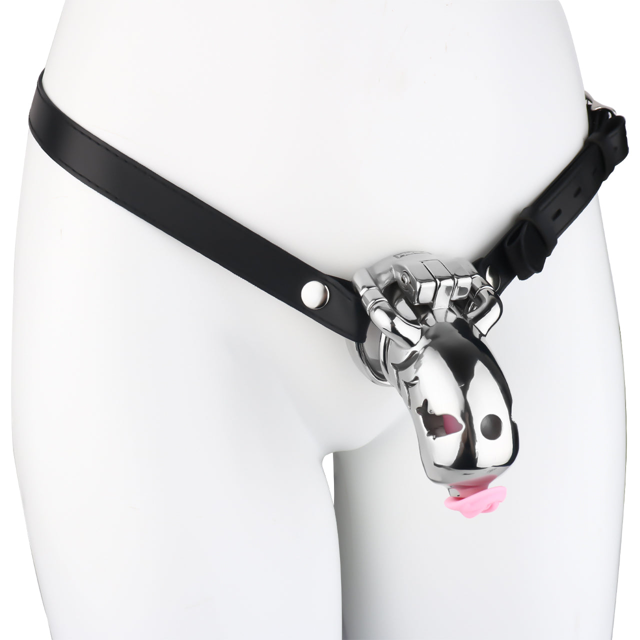 Dolphin Steel Chastity Cage with Anti-ring Removable - 23