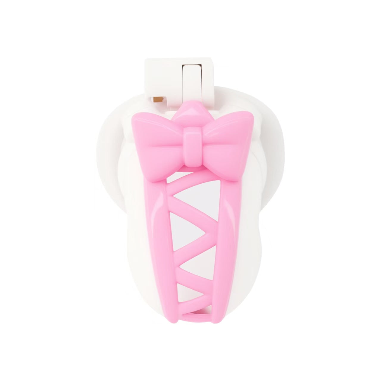 Double Color Butterfly Knot Chastity Cage 4