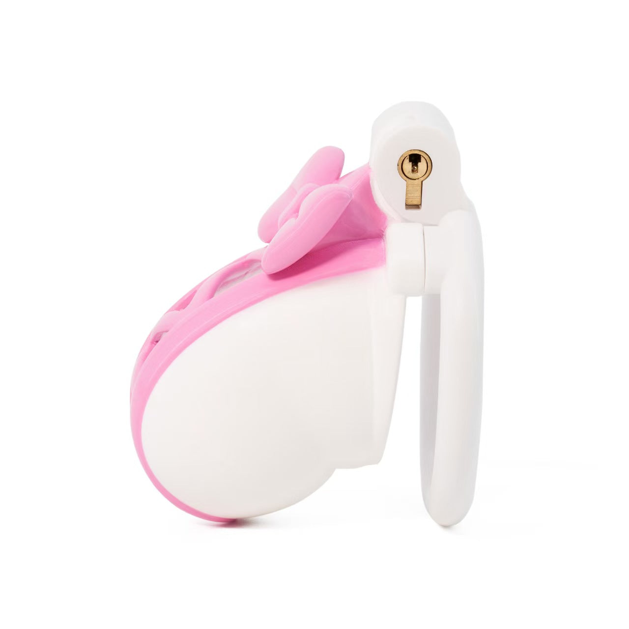 Double Color Butterfly Knot Chastity Cage 3