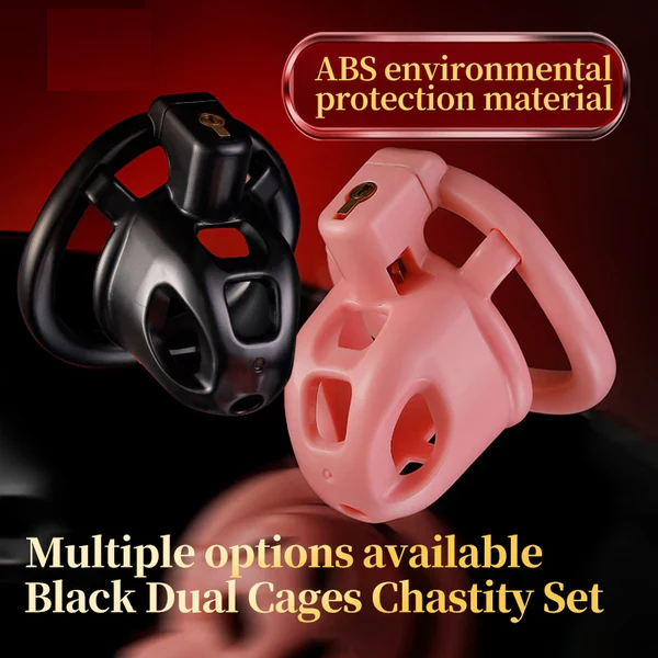 Double Small Chastity Cage Set