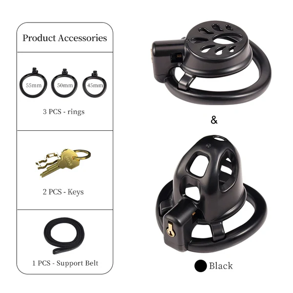 Double Small Chastity Cage Set