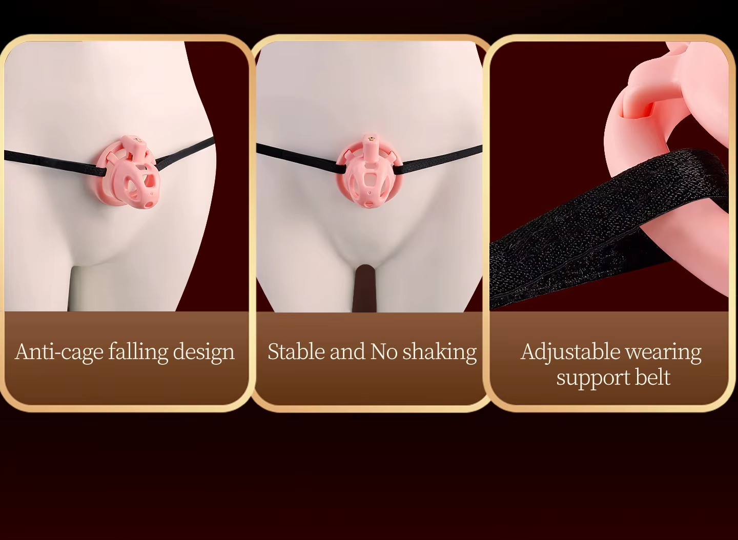 Double Small Chastity Cage Set