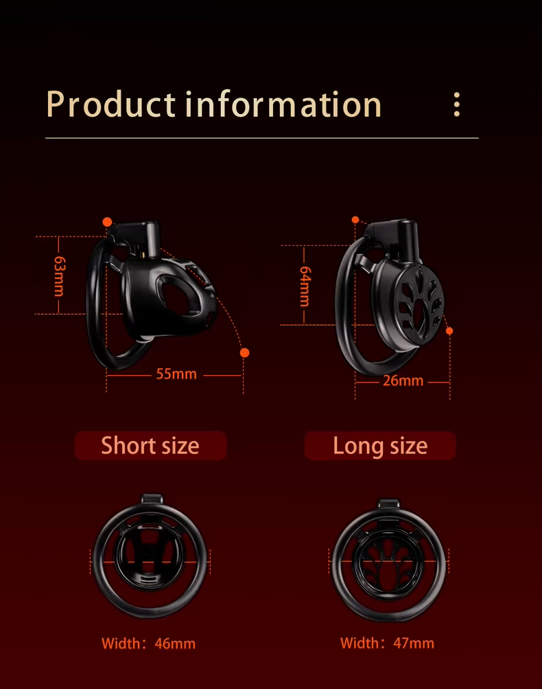 Double Small Chastity Cage Set