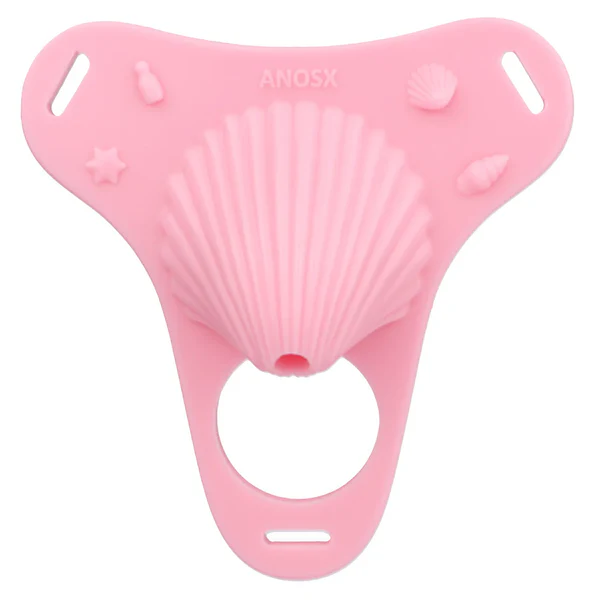 Fantasy Pink Conch Chastity Cage with Belt 18