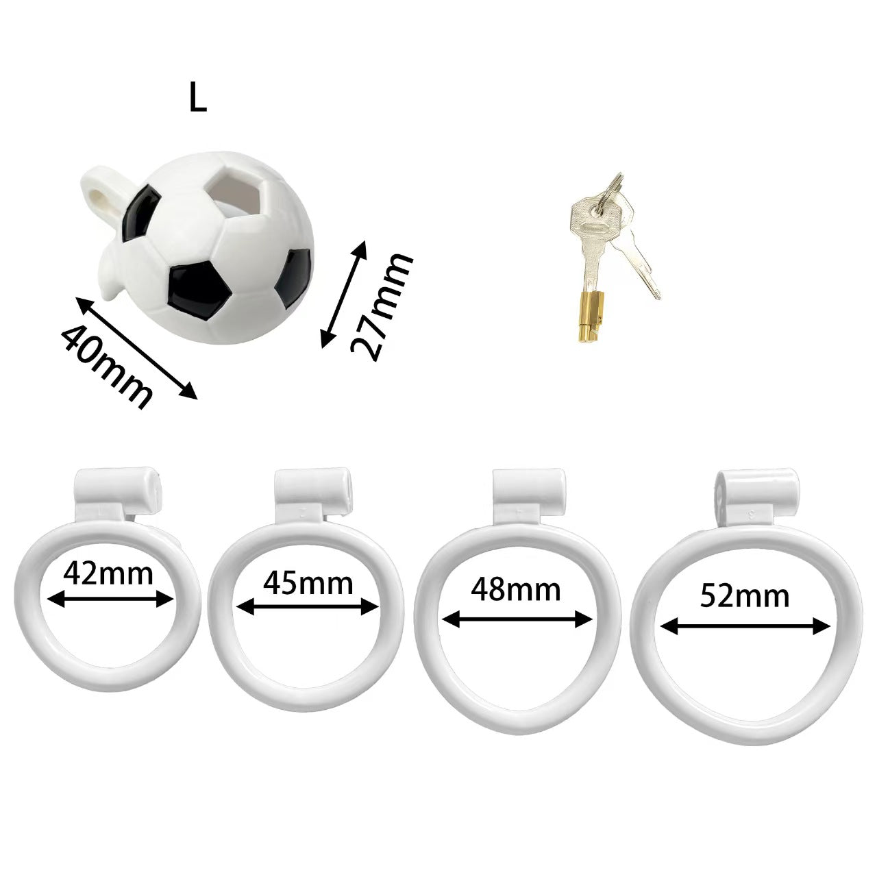 Football World Cup Chastity Cage