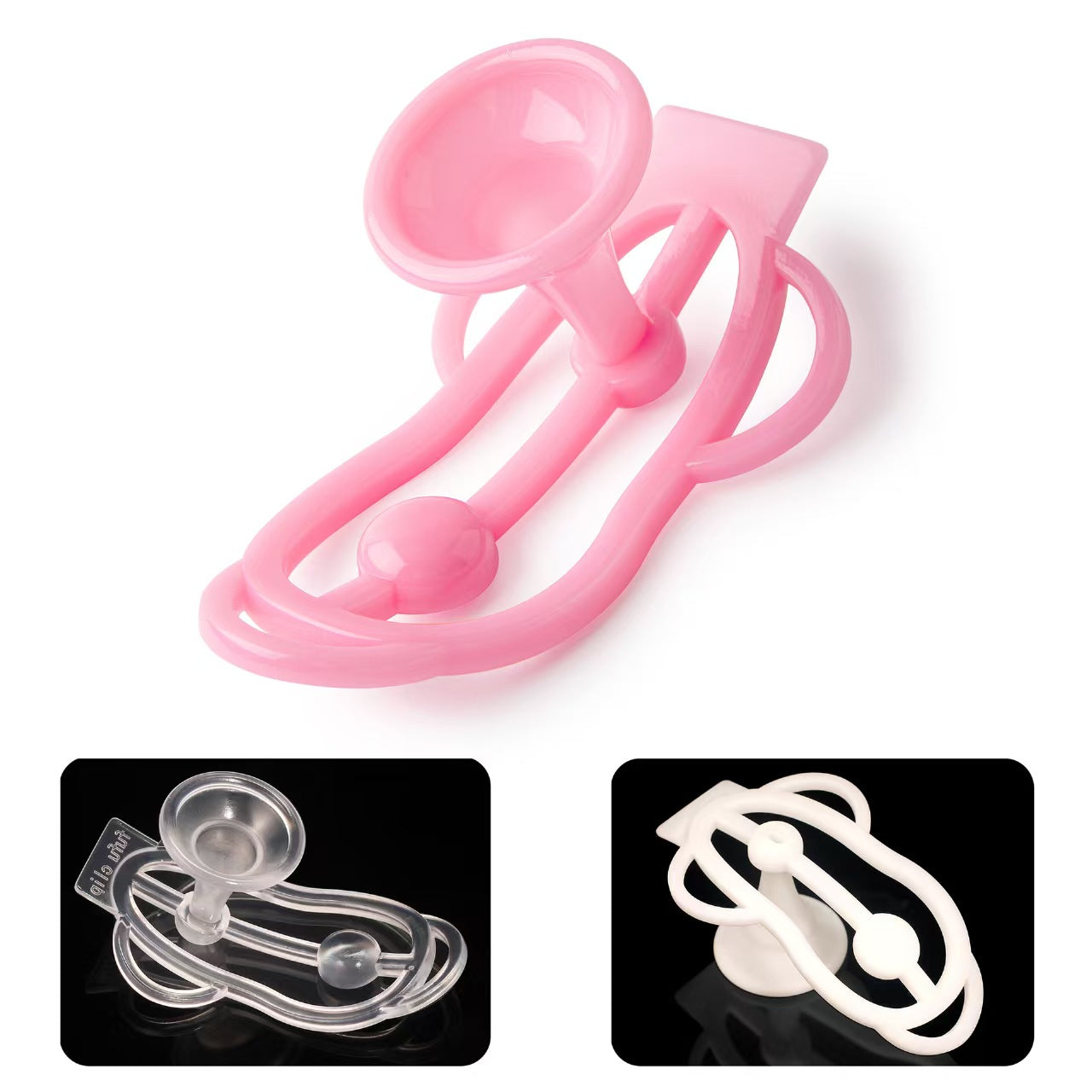 Fufu Clip Chastity Cage With Pee Guard