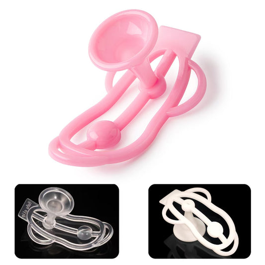 Fufu Clip Chastity Cage With Pee Guard