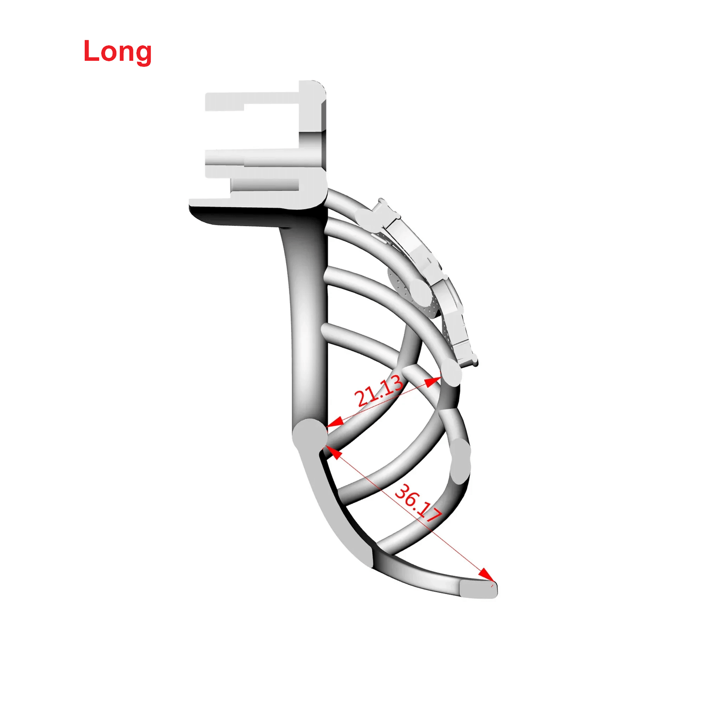 High Heel Cage with Electric Anal Plug