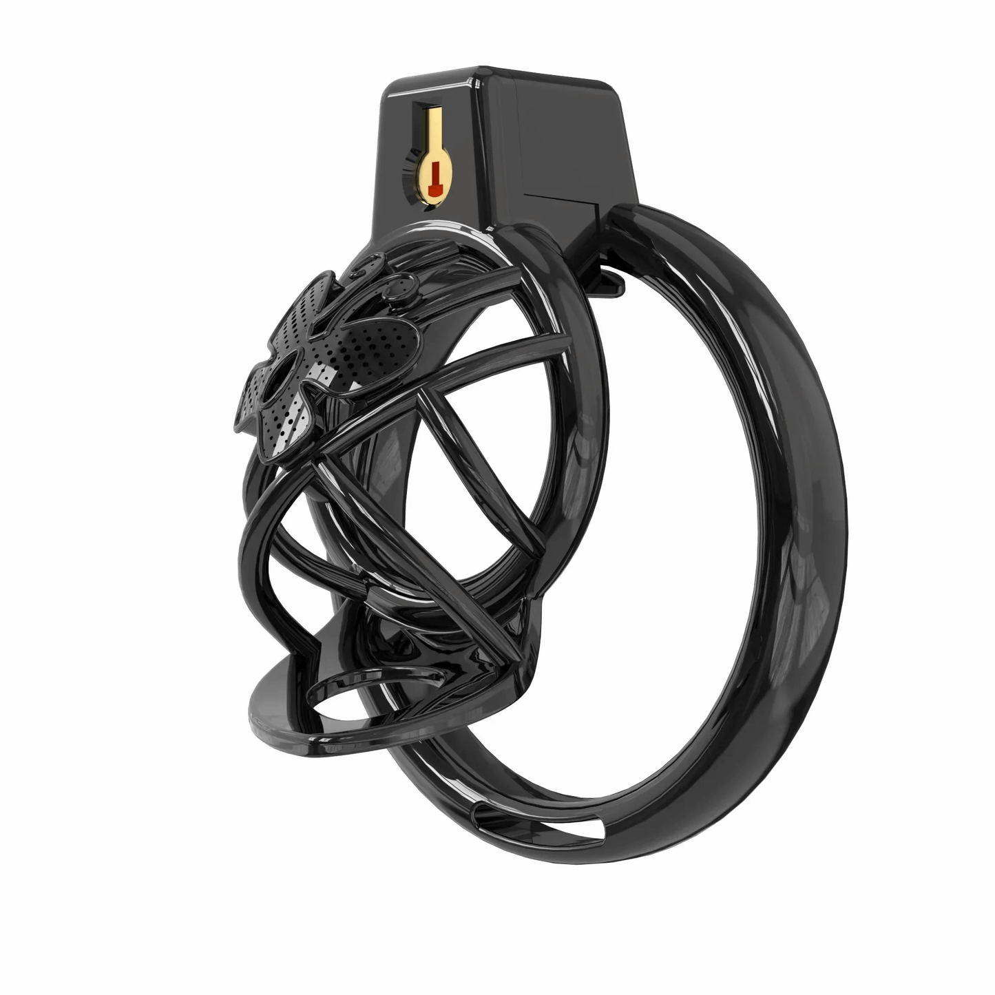 High Heel Cage with Electric Anal Plug