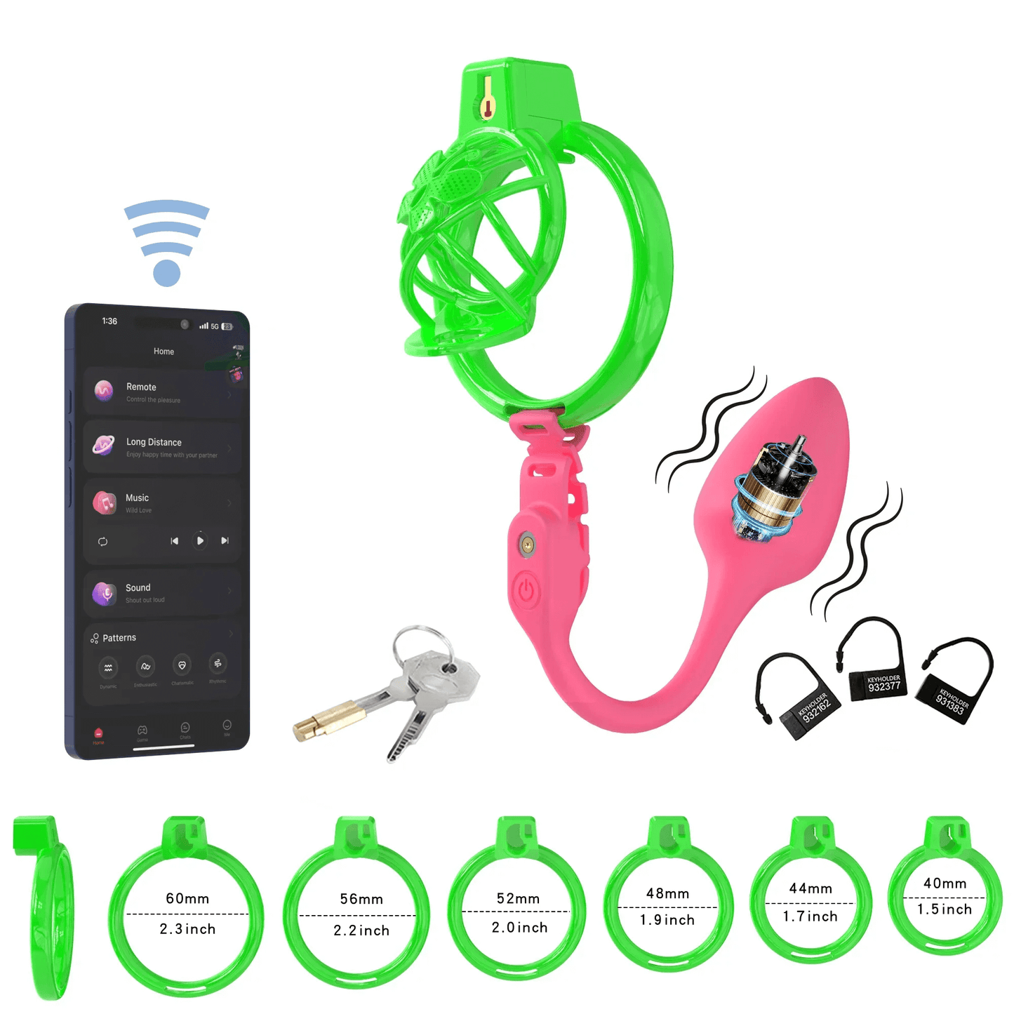 High Heel Cage with Electric Anal Plug