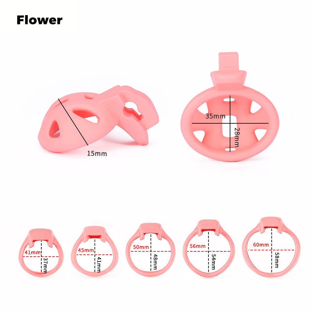 HTV4 Butterfly Knot 3D Chastity Cage