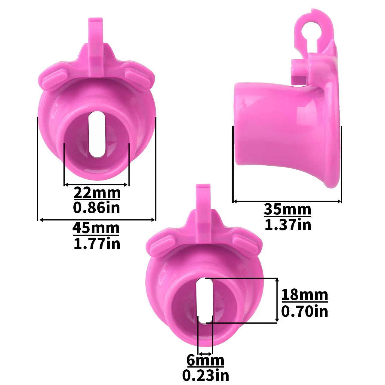 Sissy Lightweight Inverted Chastity Cage