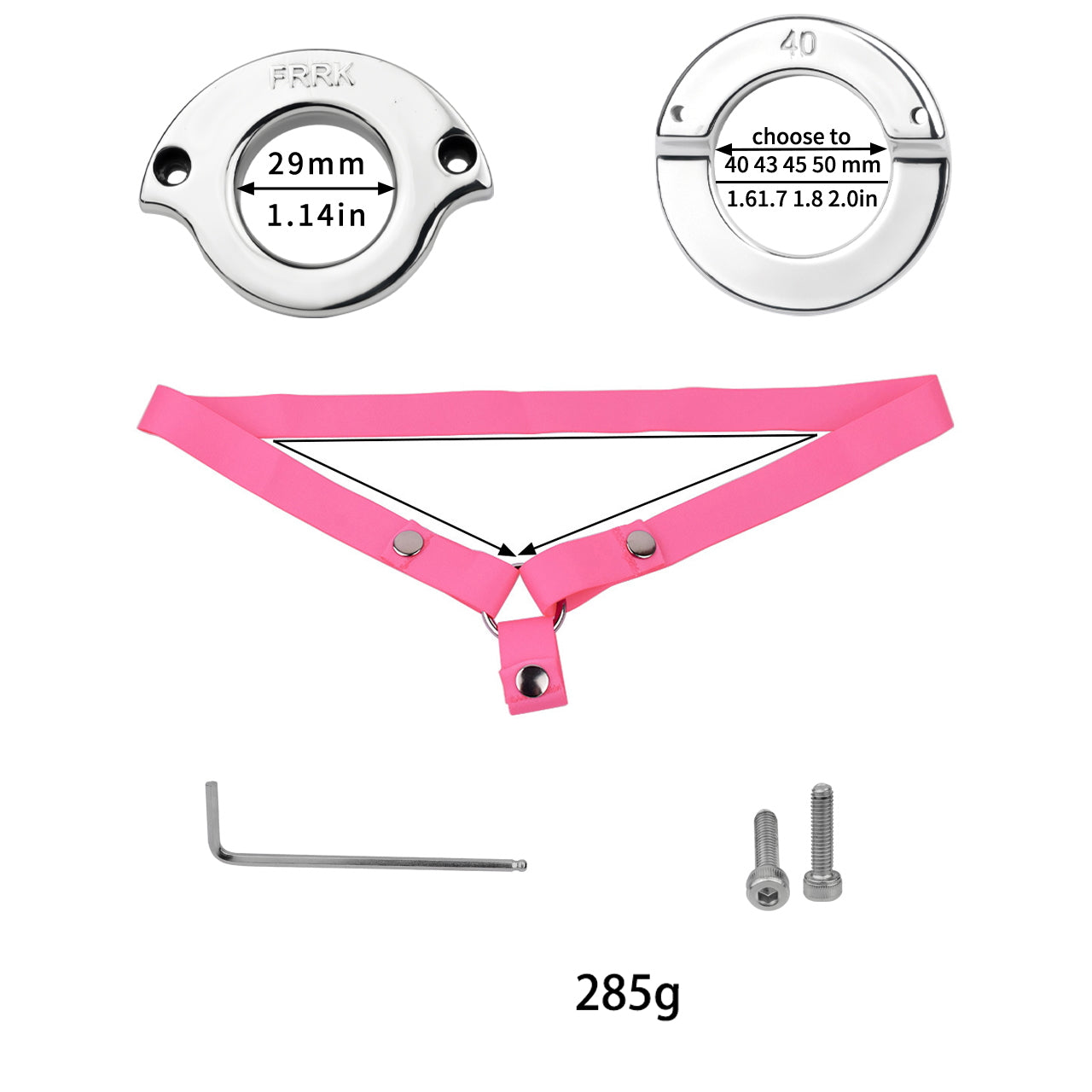 Lockable Stainless Steel Ring 11