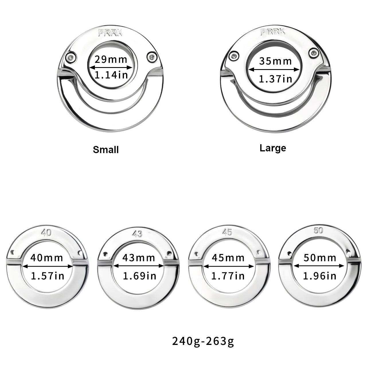 Lockable Stainless Steel Ring 4