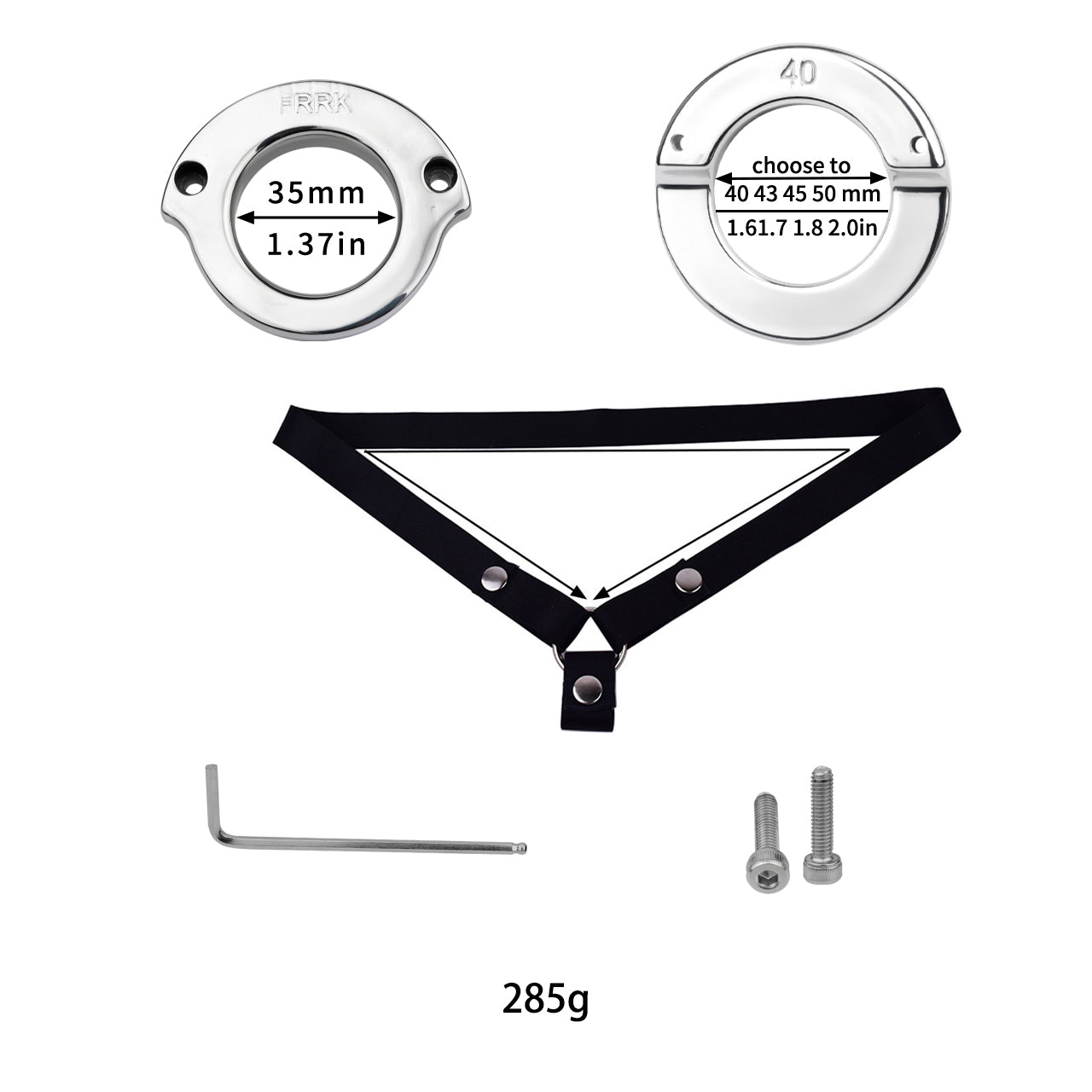 Lockable Stainless Steel Ring 12