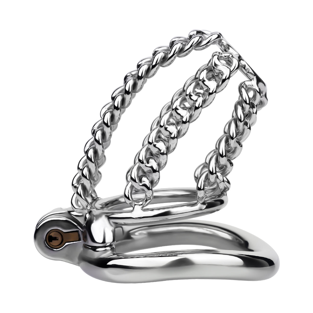 Locktober Chainmail Steel Chastity Lock - 3
