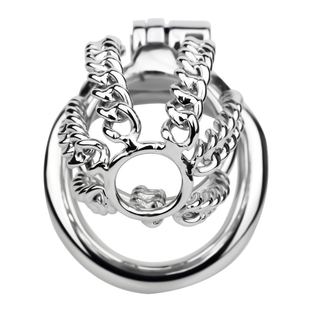 Locktober Chainmail Steel Chastity Lock - 10