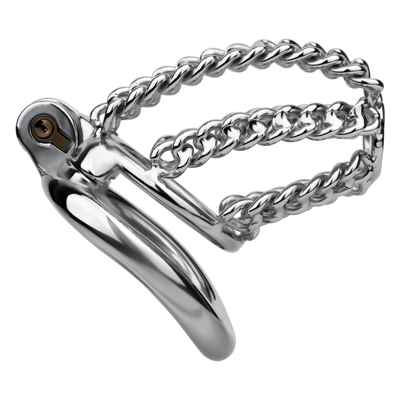 Locktober Chainmail Steel Chastity Lock - 9