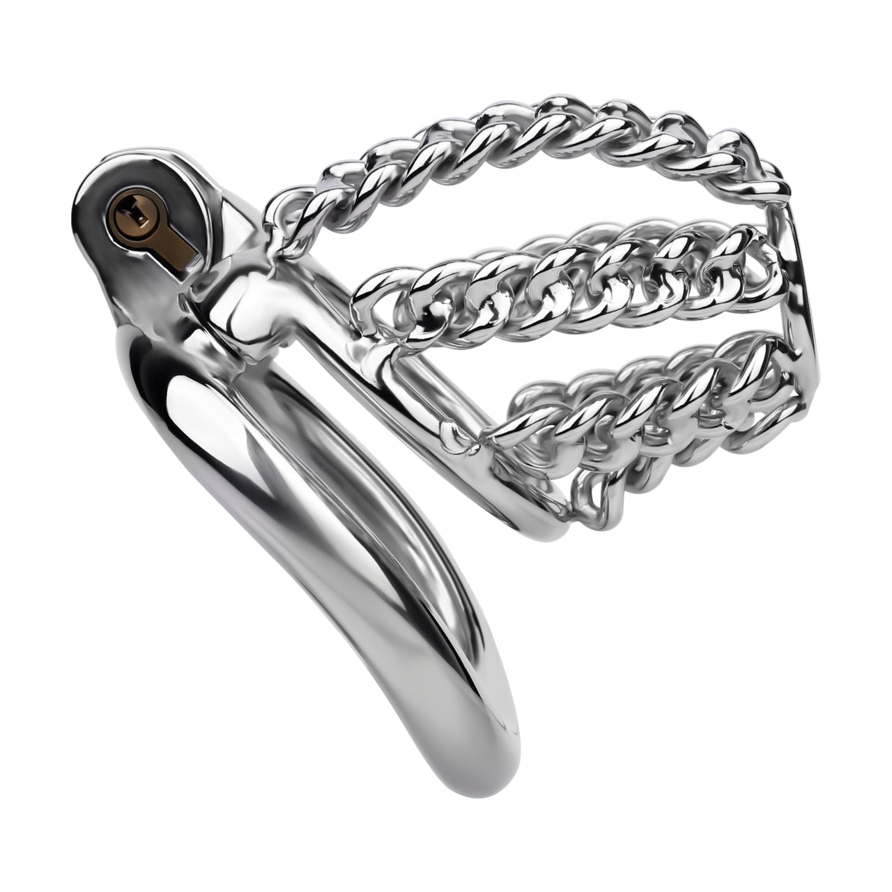 Locktober Chainmail Steel Chastity Lock - 8
